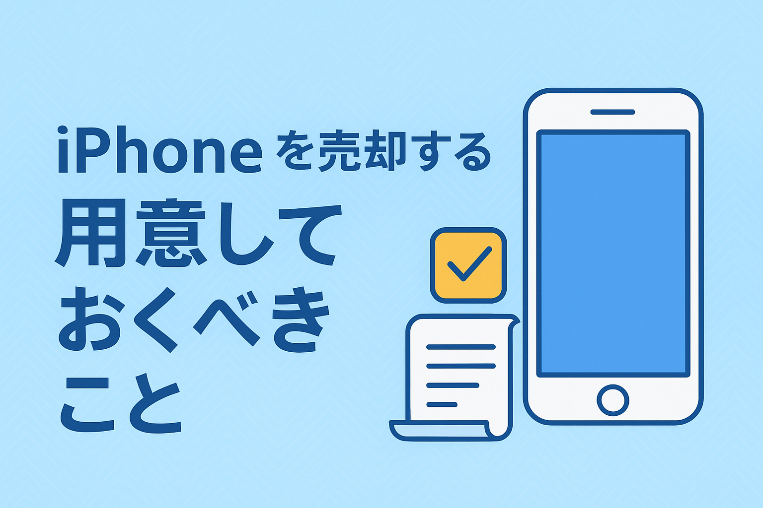 モバイル商店 ブログ iPhoneを売却する前に用意しておくべきこと！のイメージサムネイル画像